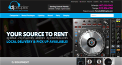 Desktop Screenshot of djequipmentrentalorlando.com